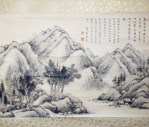 20180619_01 掛軸 山水画